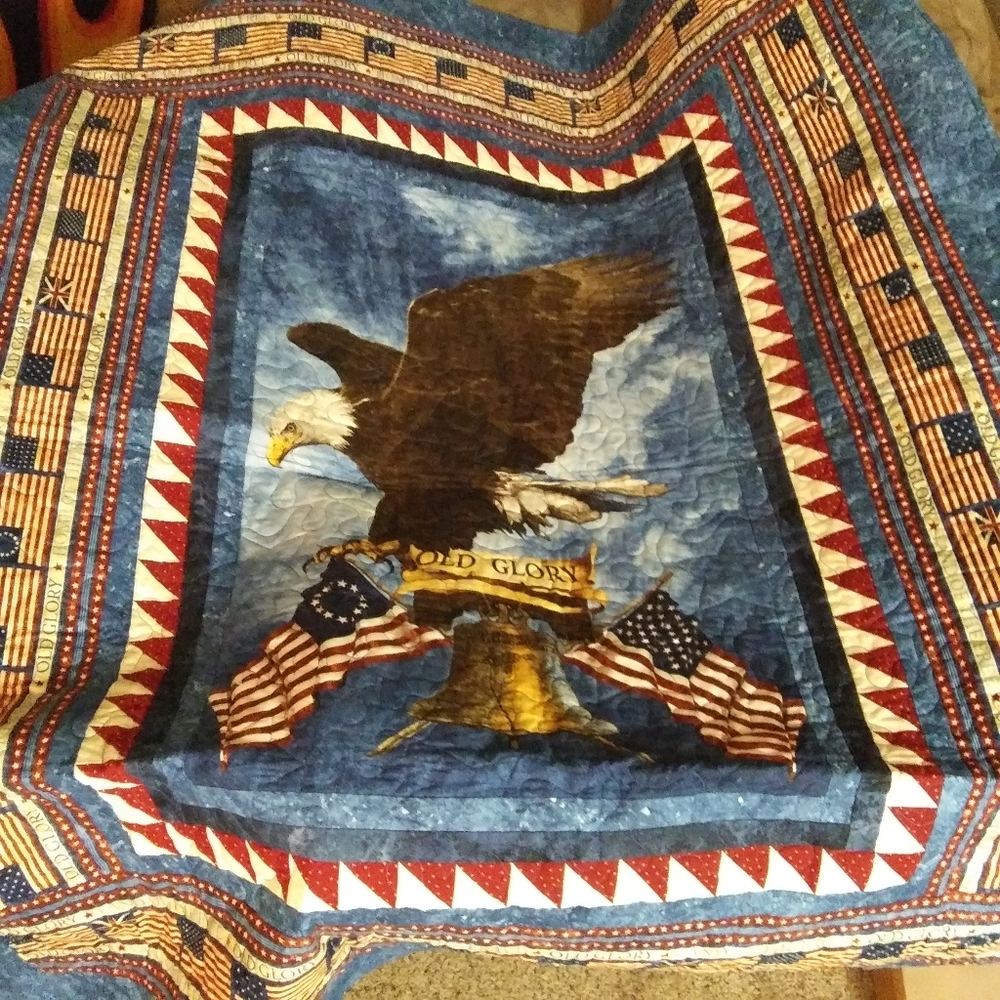 Handmade old Abe Quilt